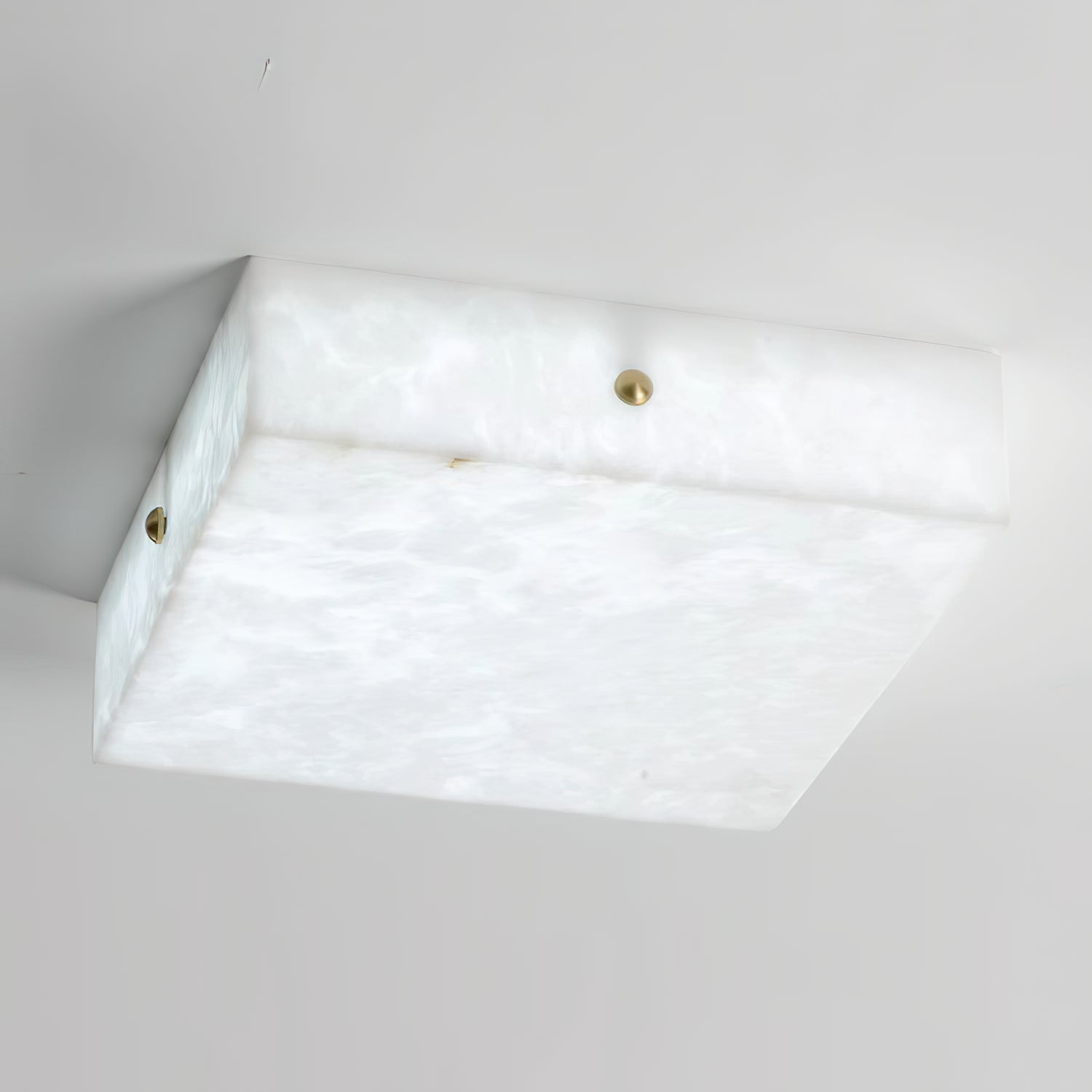Rauduvys Modern Minimalist Alabaster Flushmount Ceiling Light