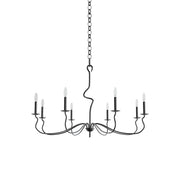 Rauduvyo Modern Minimalist Industrial Metal Chandelier