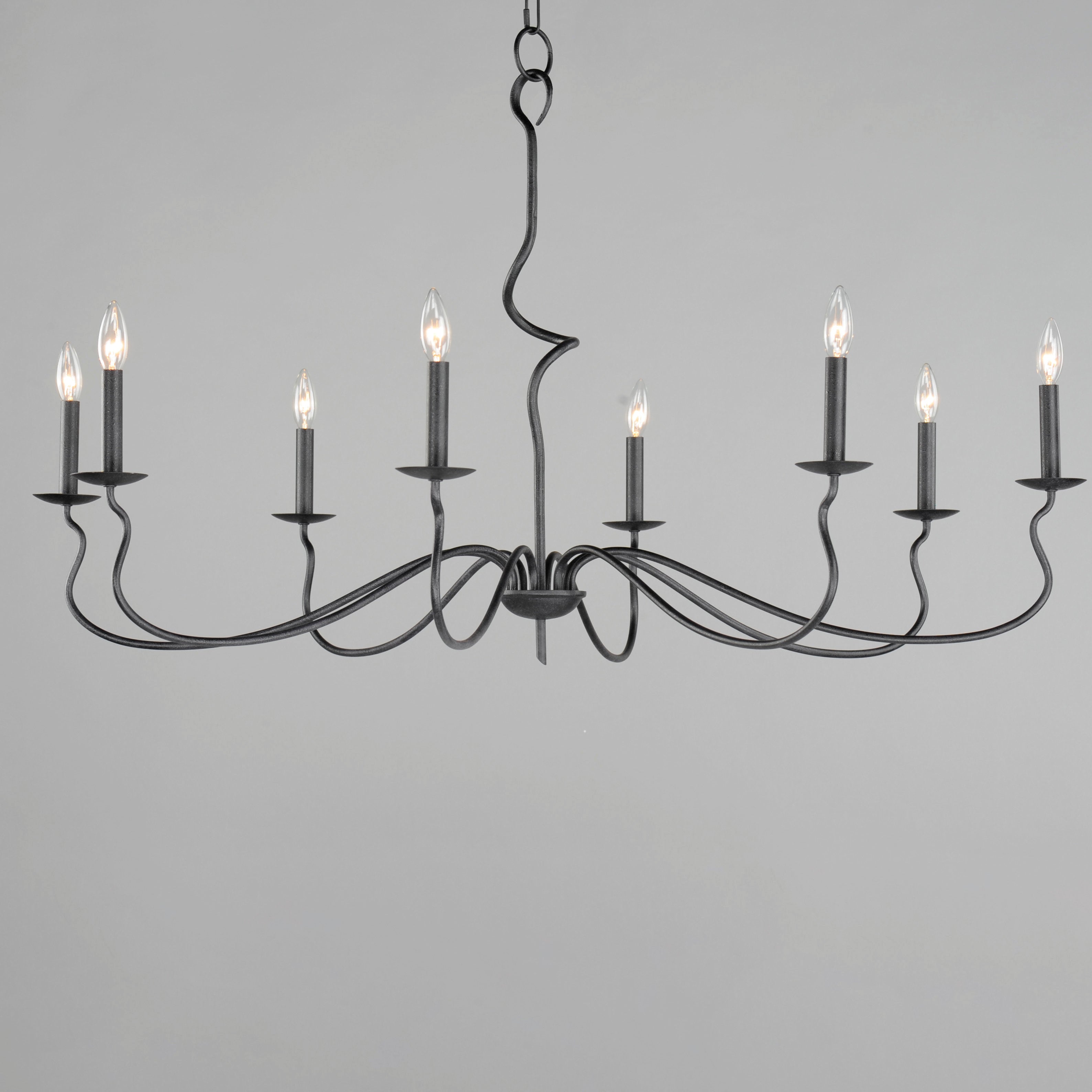 Rauduvyo Modern Minimalist Industrial Metal Chandelier