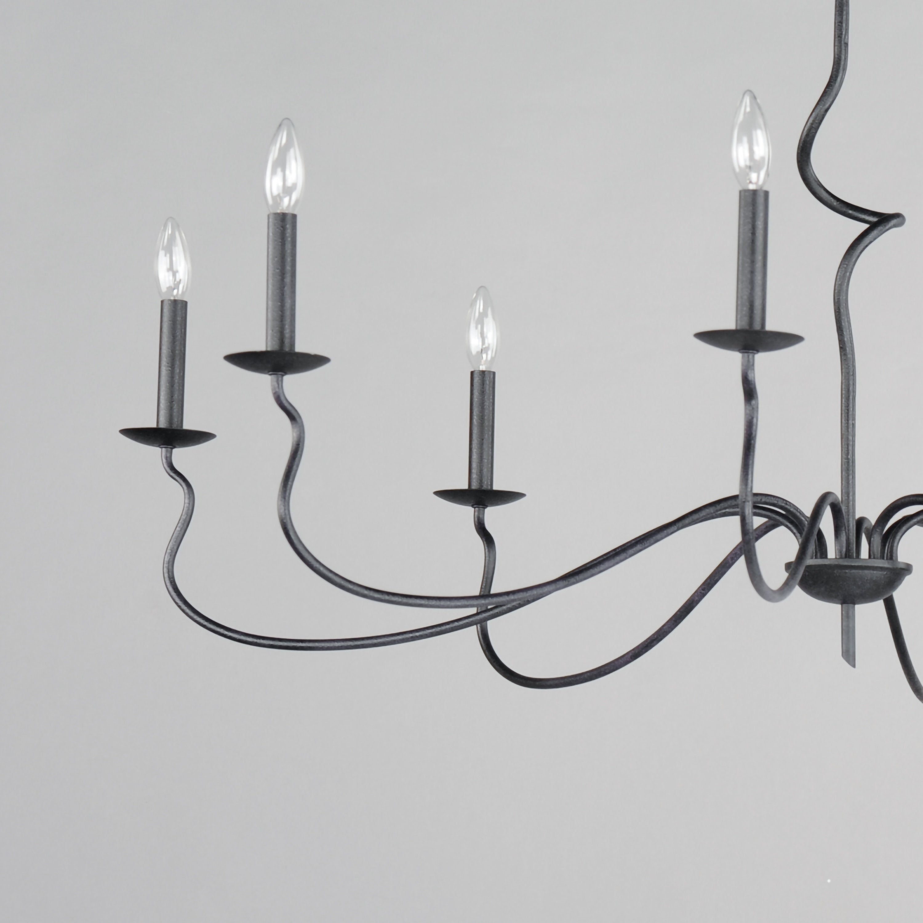 Rauduvyo Modern Minimalist Industrial Metal Chandelier