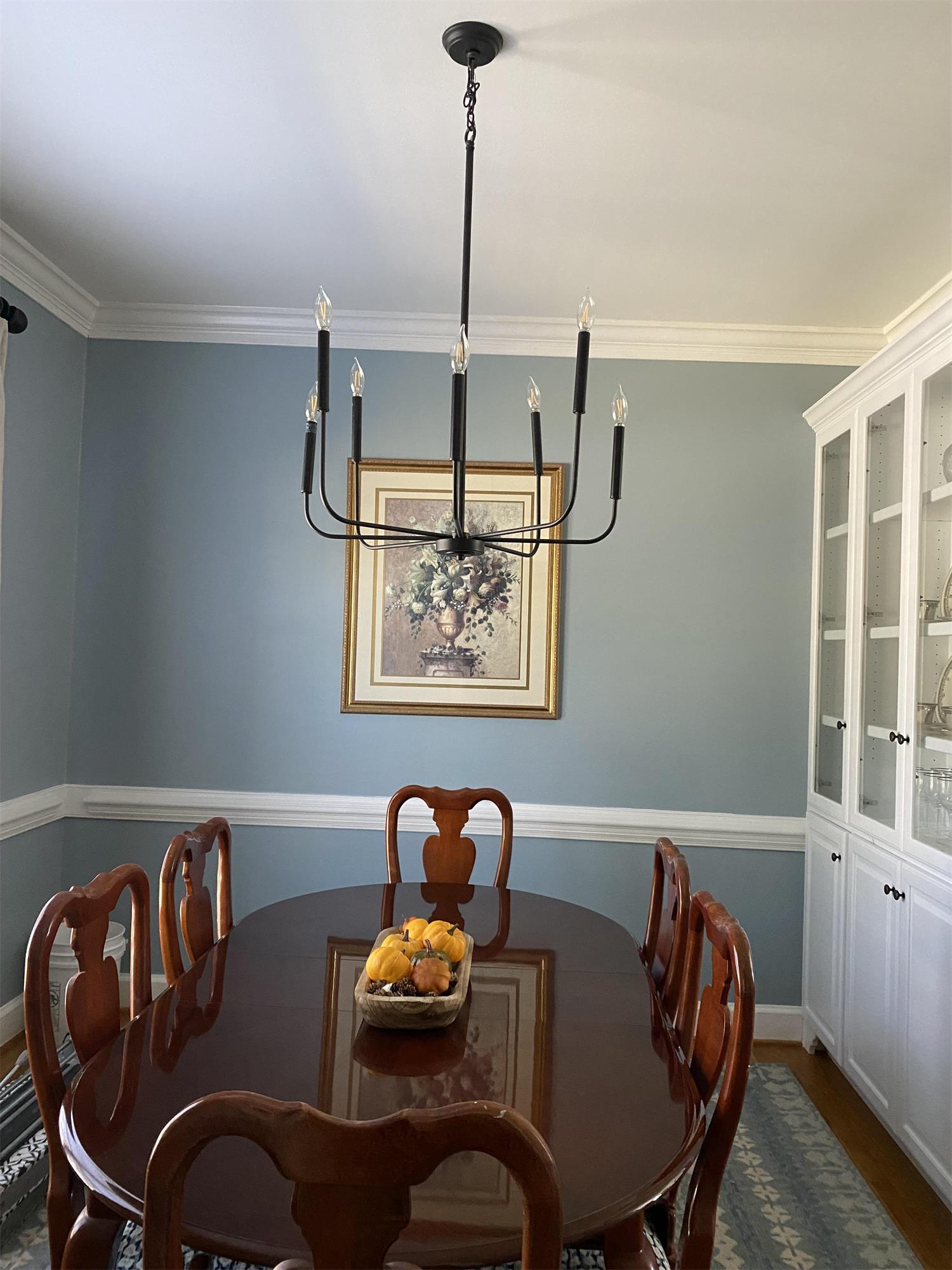 Ulfuvys Modern Candle Industrial Metal Chandelier