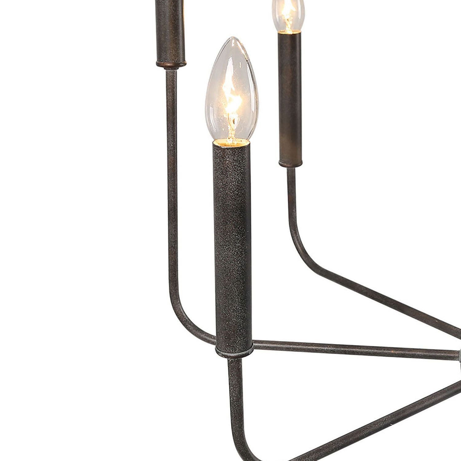 Ulfuvys Modern Candle Industrial Metal Chandelier