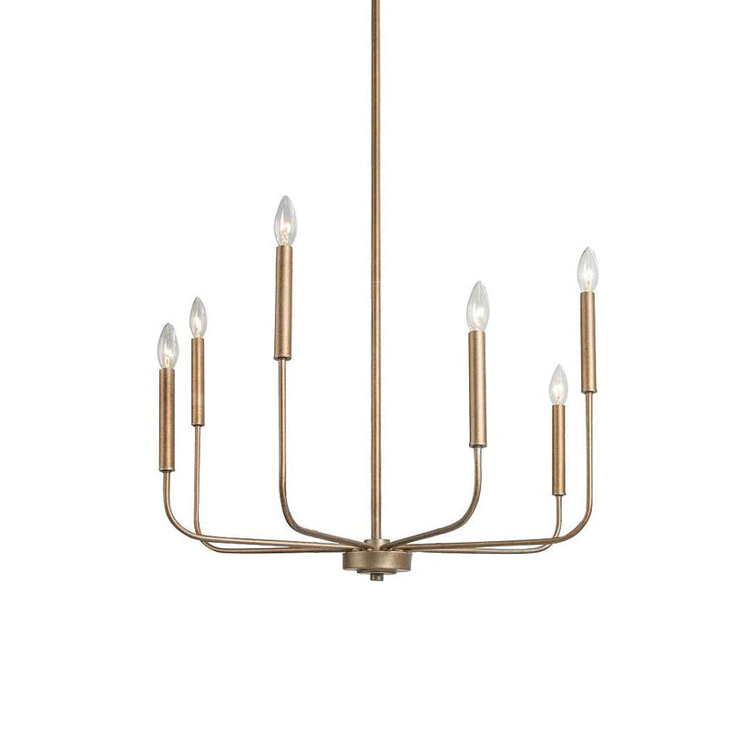Ulfuvys Modern Candle Industrial Metal Chandelier