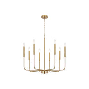 Ulfuvys Modern Candle Industrial Metal Chandelier