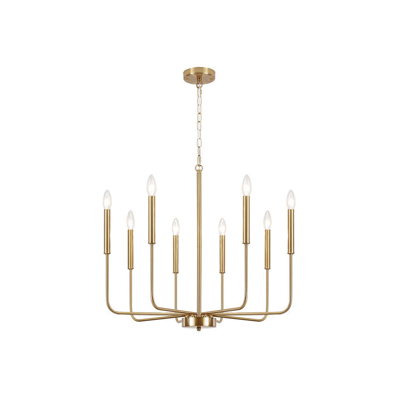 Ulfuvys Modern Candle Industrial Metal Chandelier