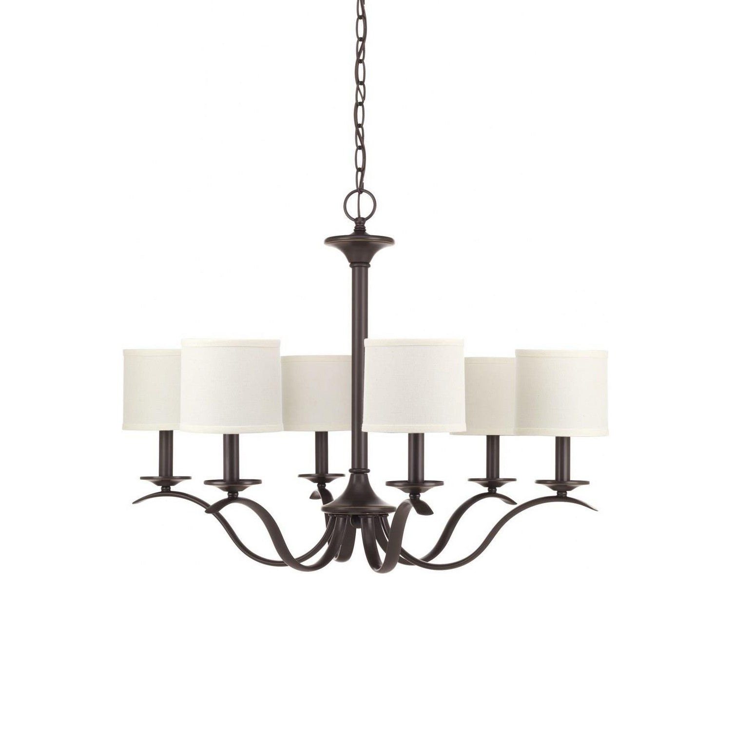 Vatnuvys Traditional Premium Brass Fabric Metal Chandelier