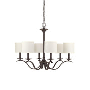 Vatnuvys Traditional Premium Brass Fabric Metal Chandelier
