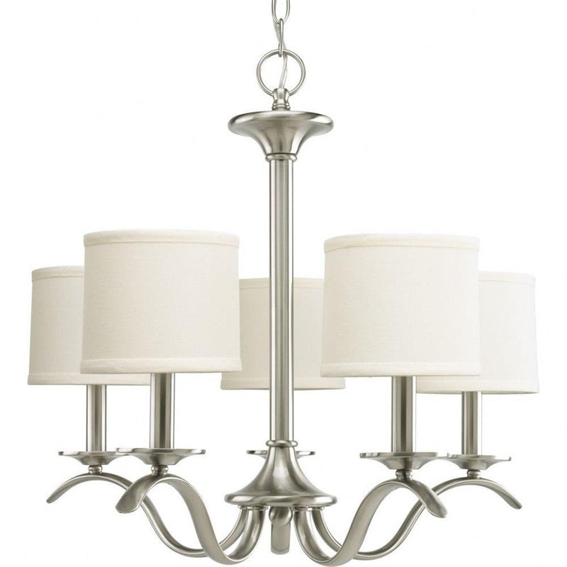 Vatnuvys Traditional Premium Brass Fabric Metal Chandelier