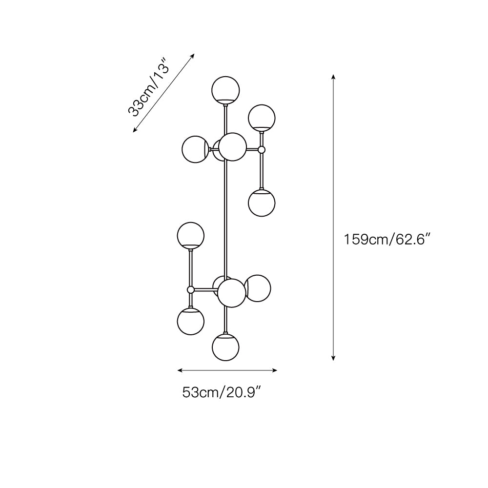 Ulfuvyo Modern Minimalist Glass Metal Wall Lamp