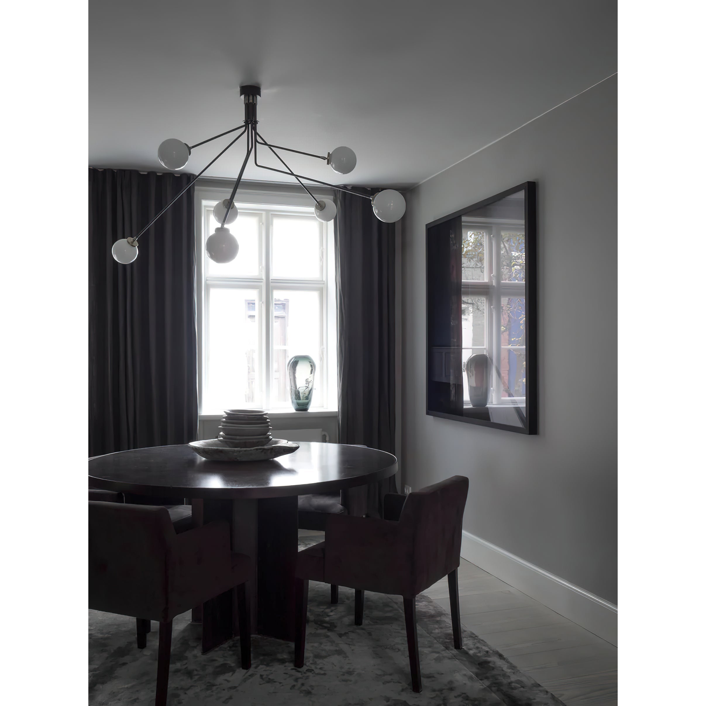 Vatnuvyo Modern Minimalist Brass Metal Glass Ceiling Lamp