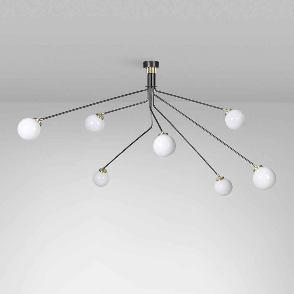 Vatnuvyo Modern Minimalist Brass Metal Glass Ceiling Lamp
