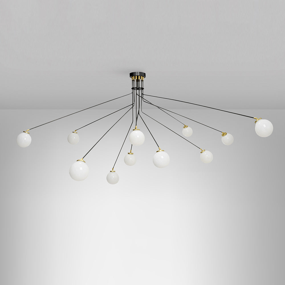 Vatnuvyo Modern Minimalist Brass Metal Glass Ceiling Lamp