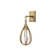 Gloruvys Modern Minimalist Brass Crystal Wall Lamp - Lamp Copper