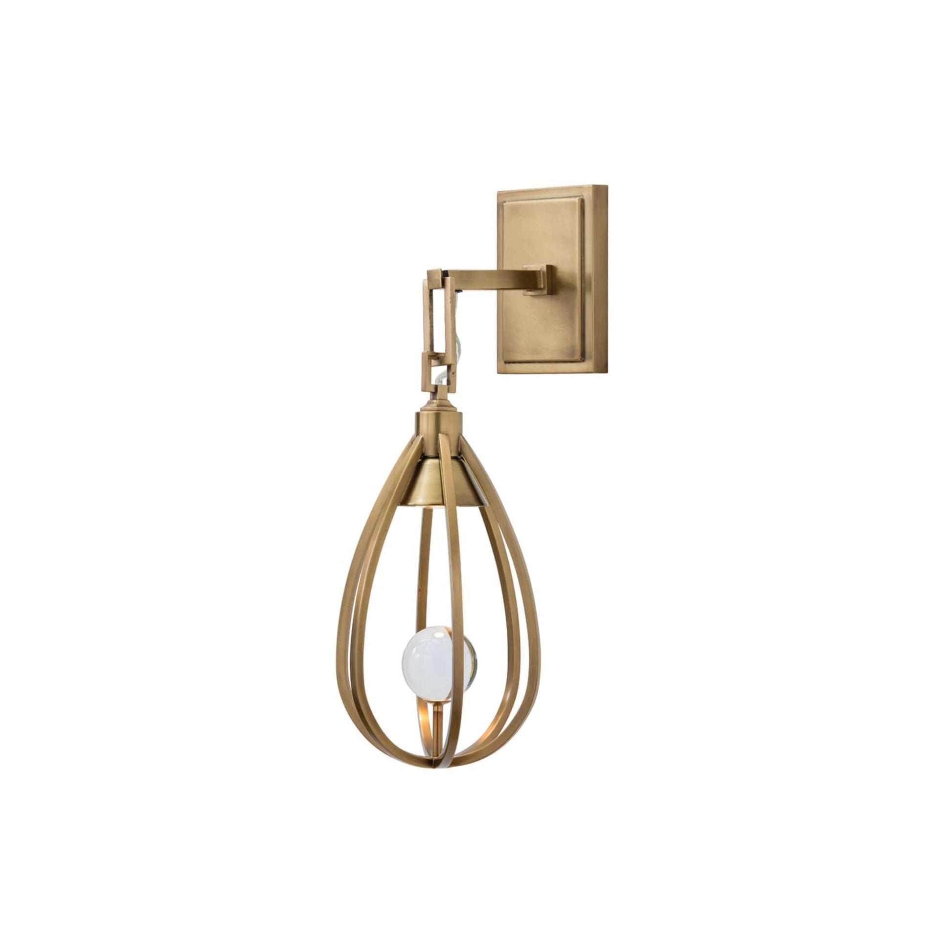 Gloruvys Modern Minimalist Brass Crystal Wall Lamp - Lamp Copper