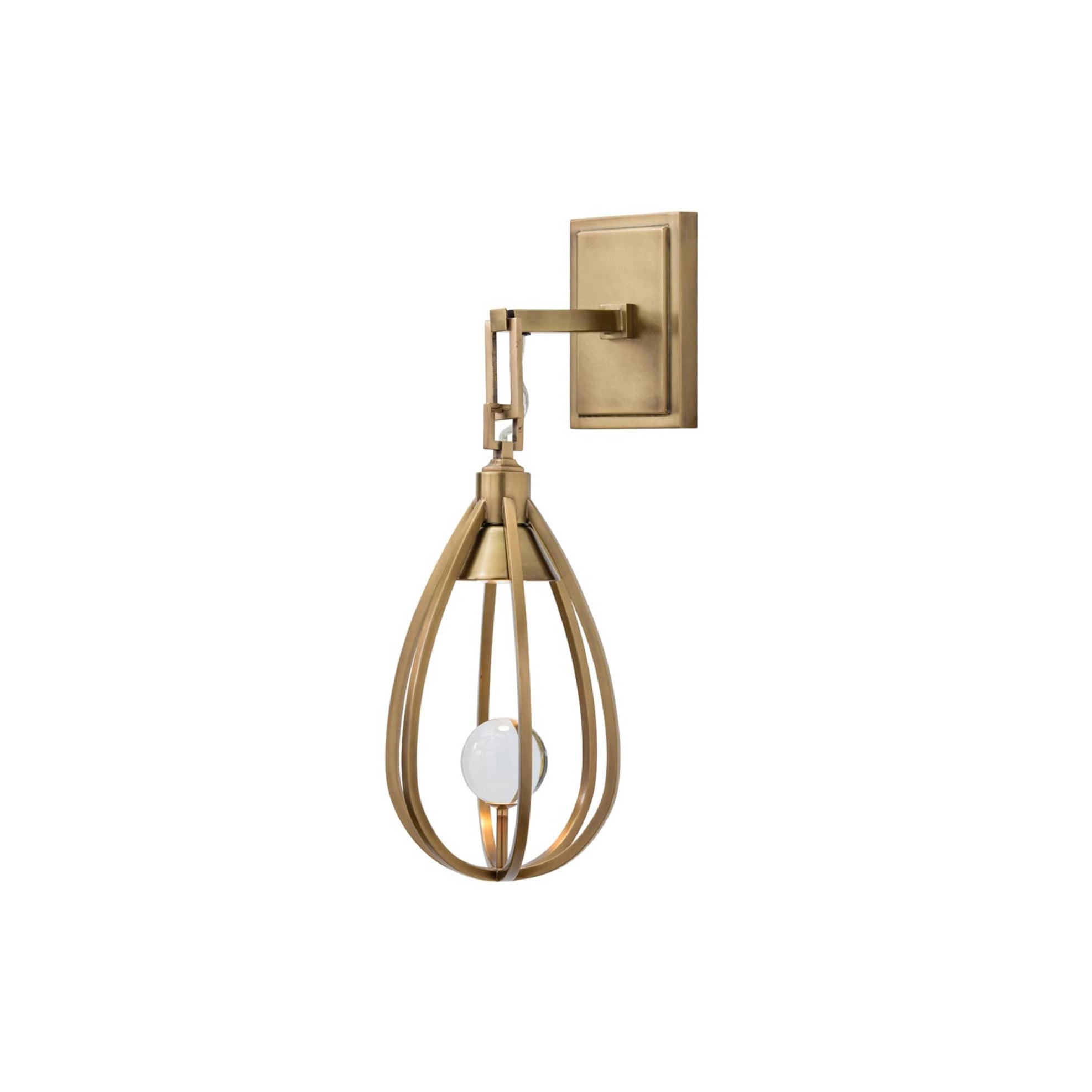 Gloruvys Modern Minimalist Brass Crystal Wall Lamp - Lamp Copper