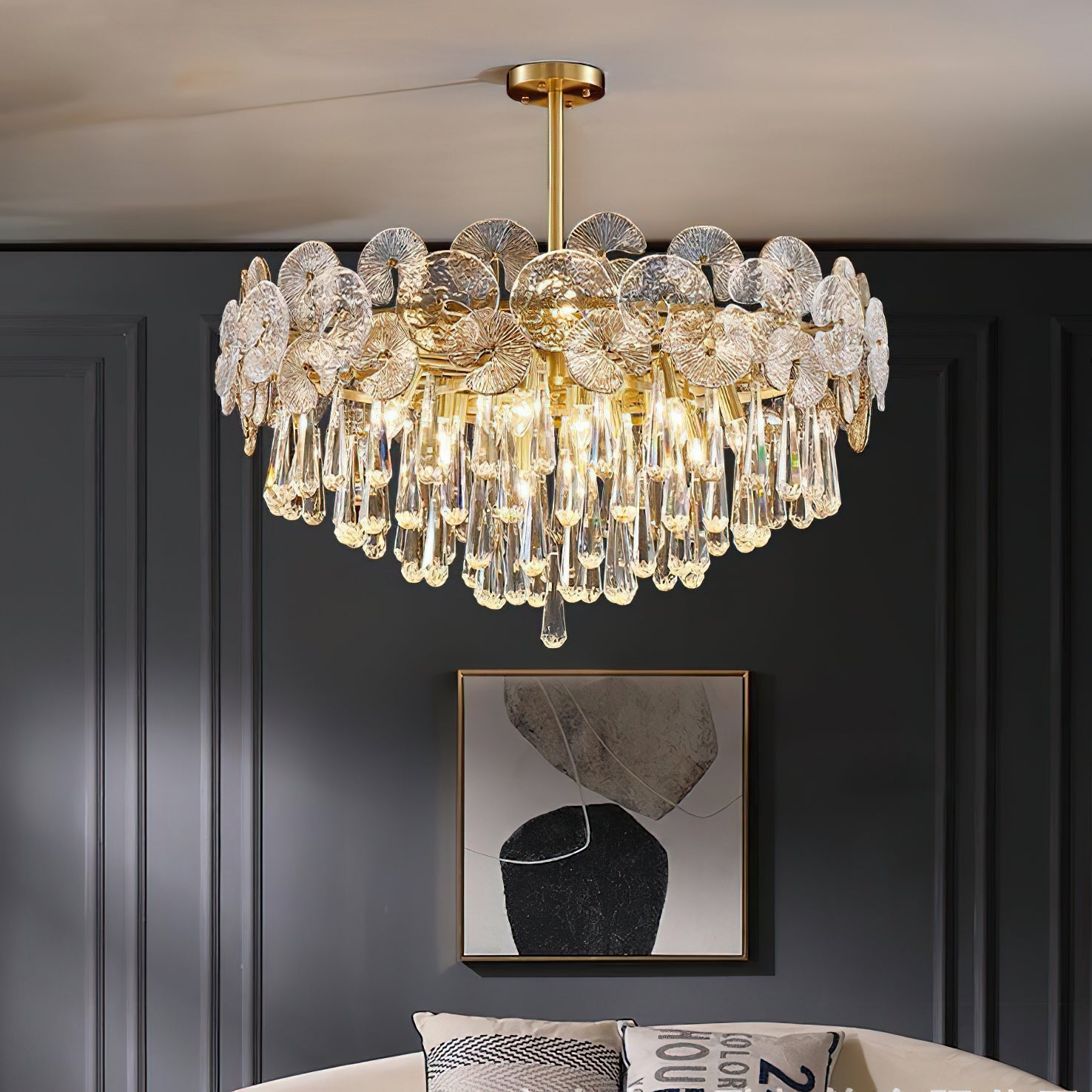 Caeluvyo Postmodern Luxury Elegance Crystal Chandelier