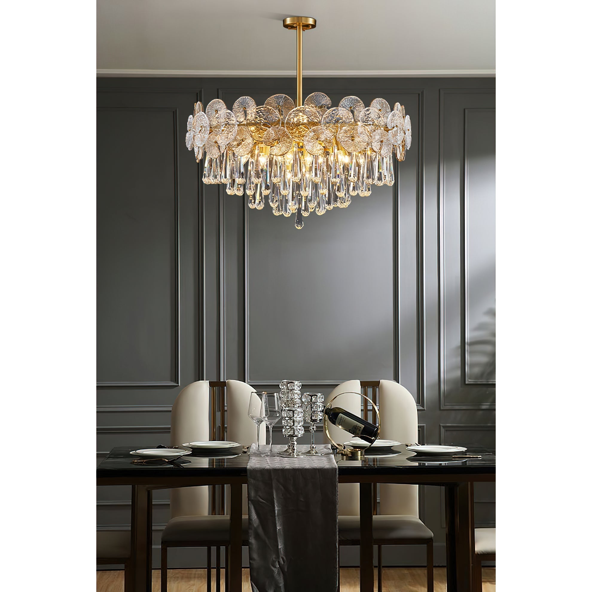Caeluvyo Postmodern Luxury Elegance Crystal Chandelier