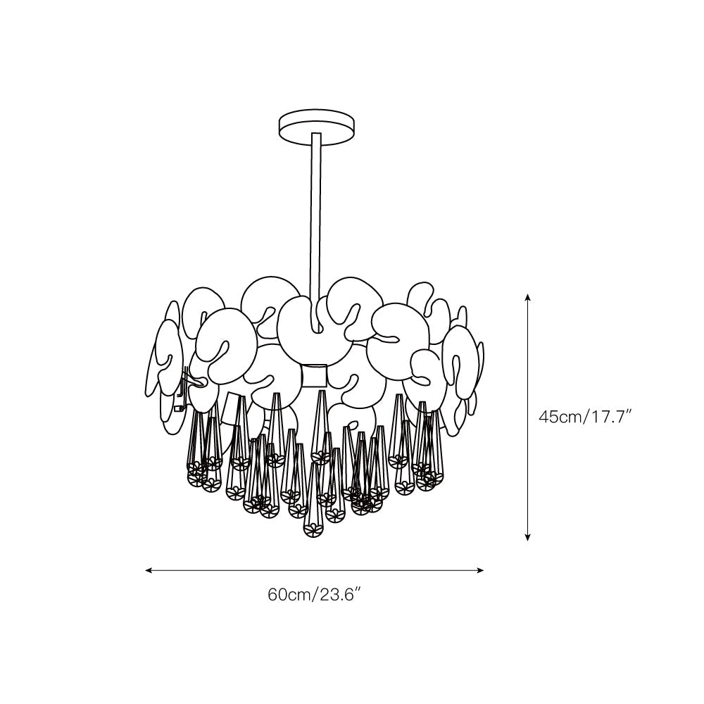 Caeluvyo Postmodern Luxury Elegance Crystal Chandelier