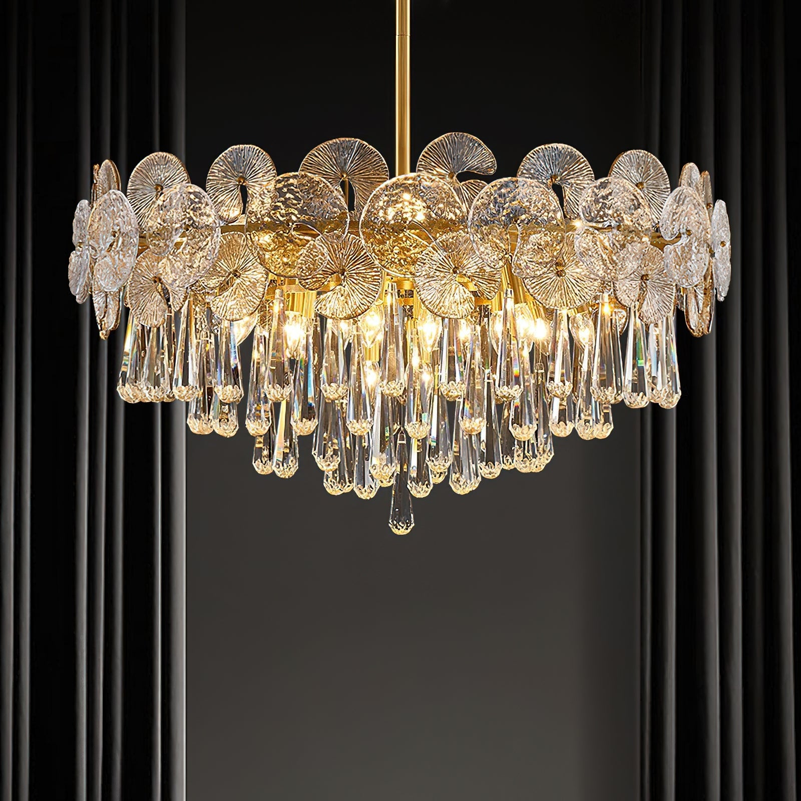 Caeluvyo Postmodern Luxury Elegance Crystal Chandelier