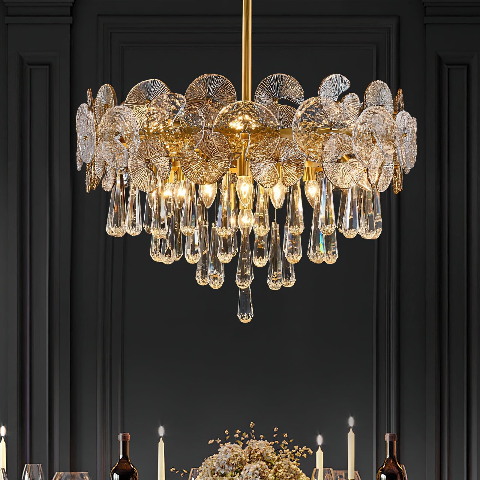 Caeluvyo Postmodern Luxury Elegance Crystal Chandelier