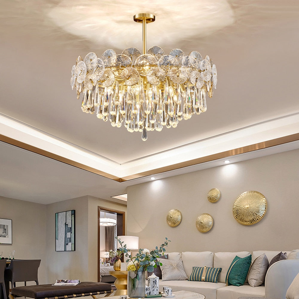 Caeluvyo Postmodern Luxury Elegance Crystal Chandelier