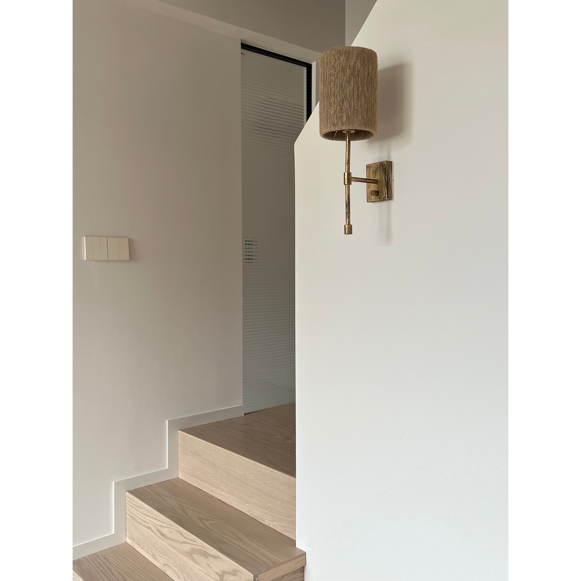 Eirikuvyo Modern Minimalist Metal Fabric Wall Lamp - Lamp Copper