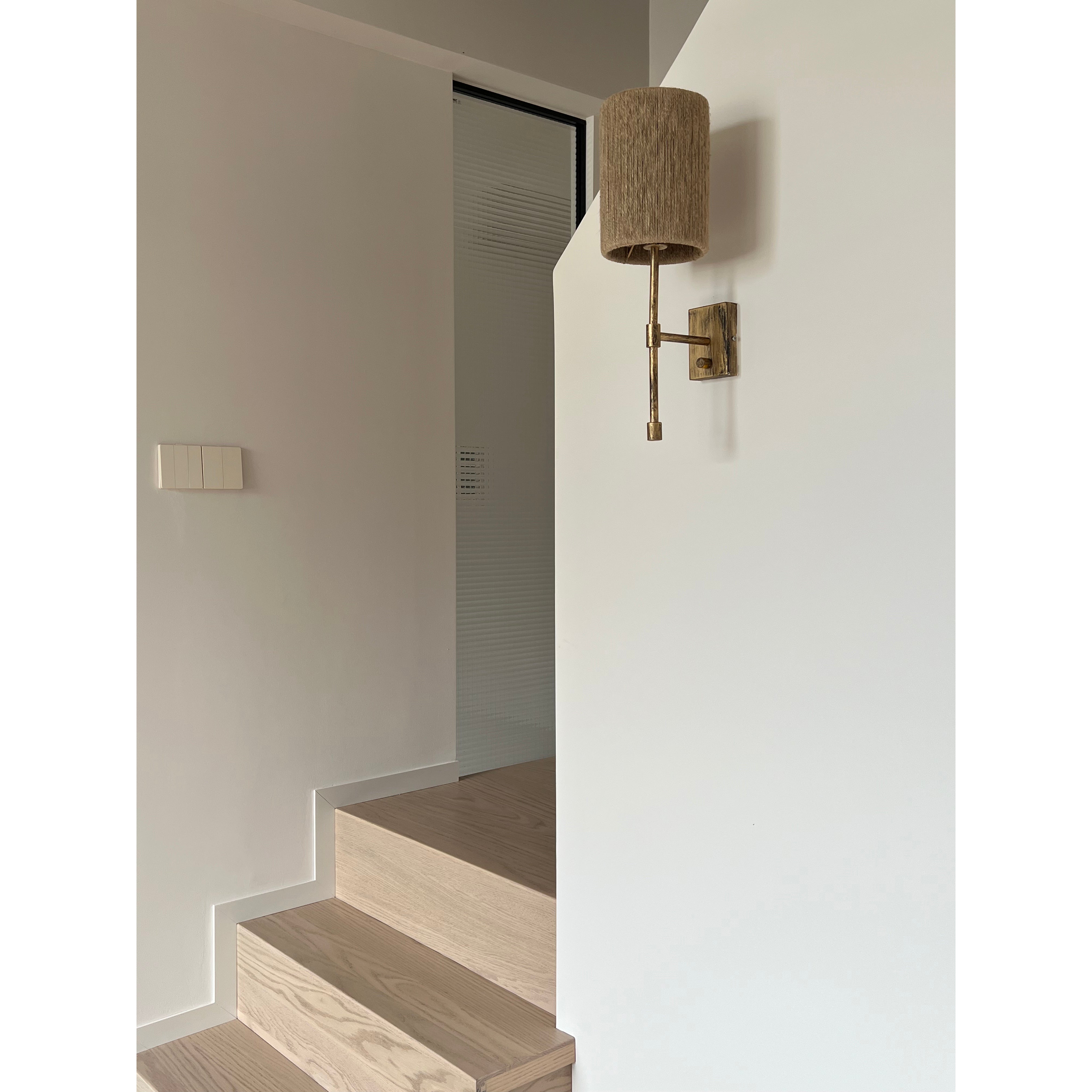 Eirikuvyo Modern Minimalist Metal Fabric Wall Lamp - Lamp Copper