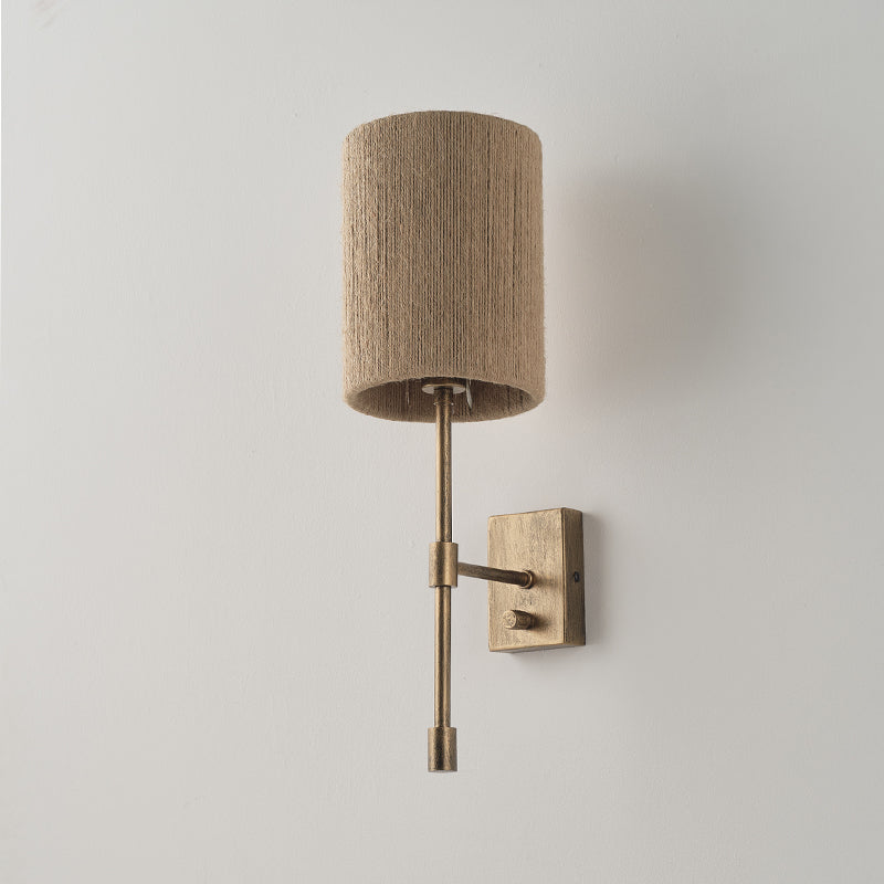 Eirikuvyo Modern Minimalist Metal Fabric Wall Lamp - Lamp Copper