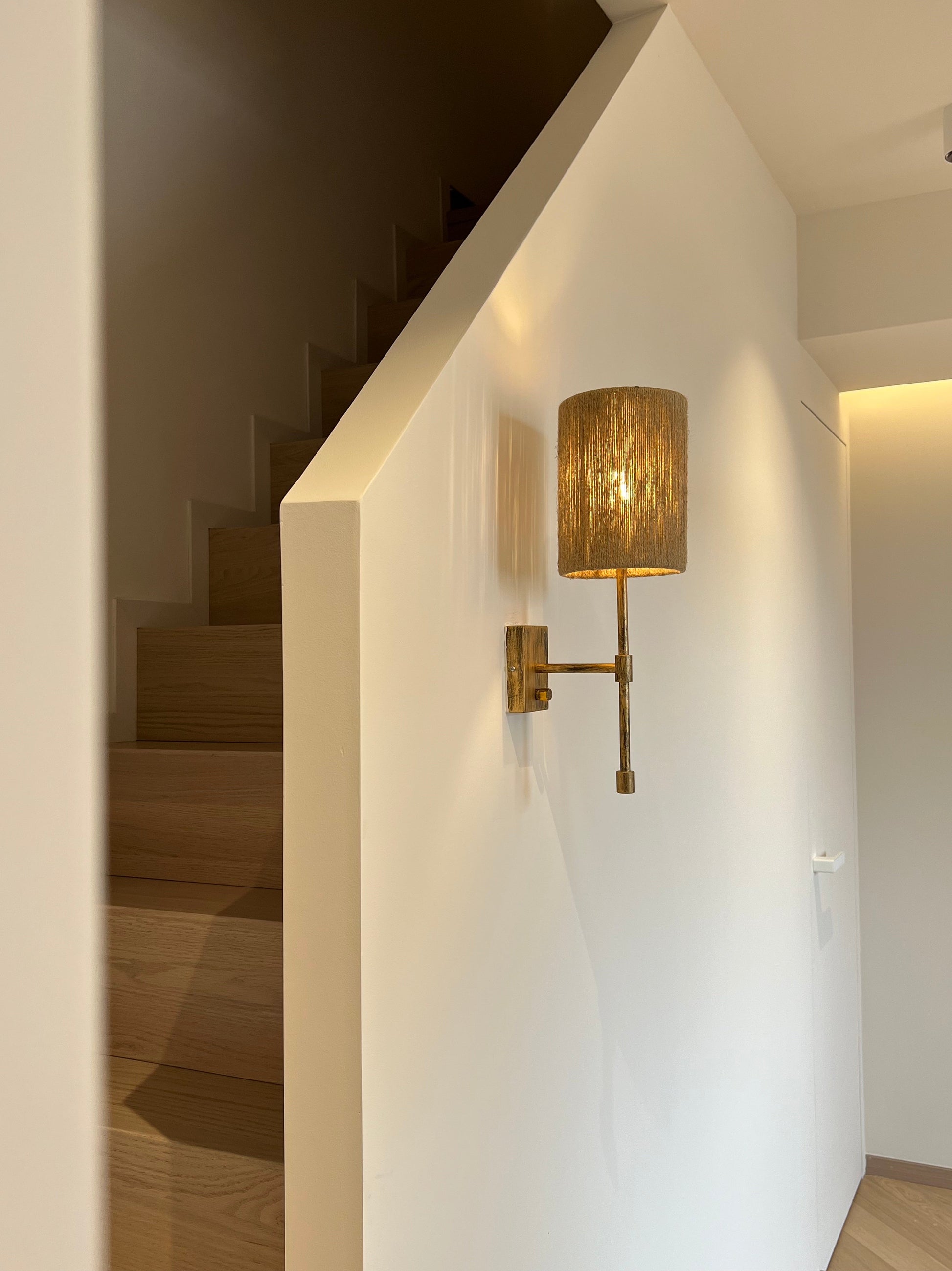 Eirikuvyo Modern Minimalist Metal Fabric Wall Lamp - Lamp Copper