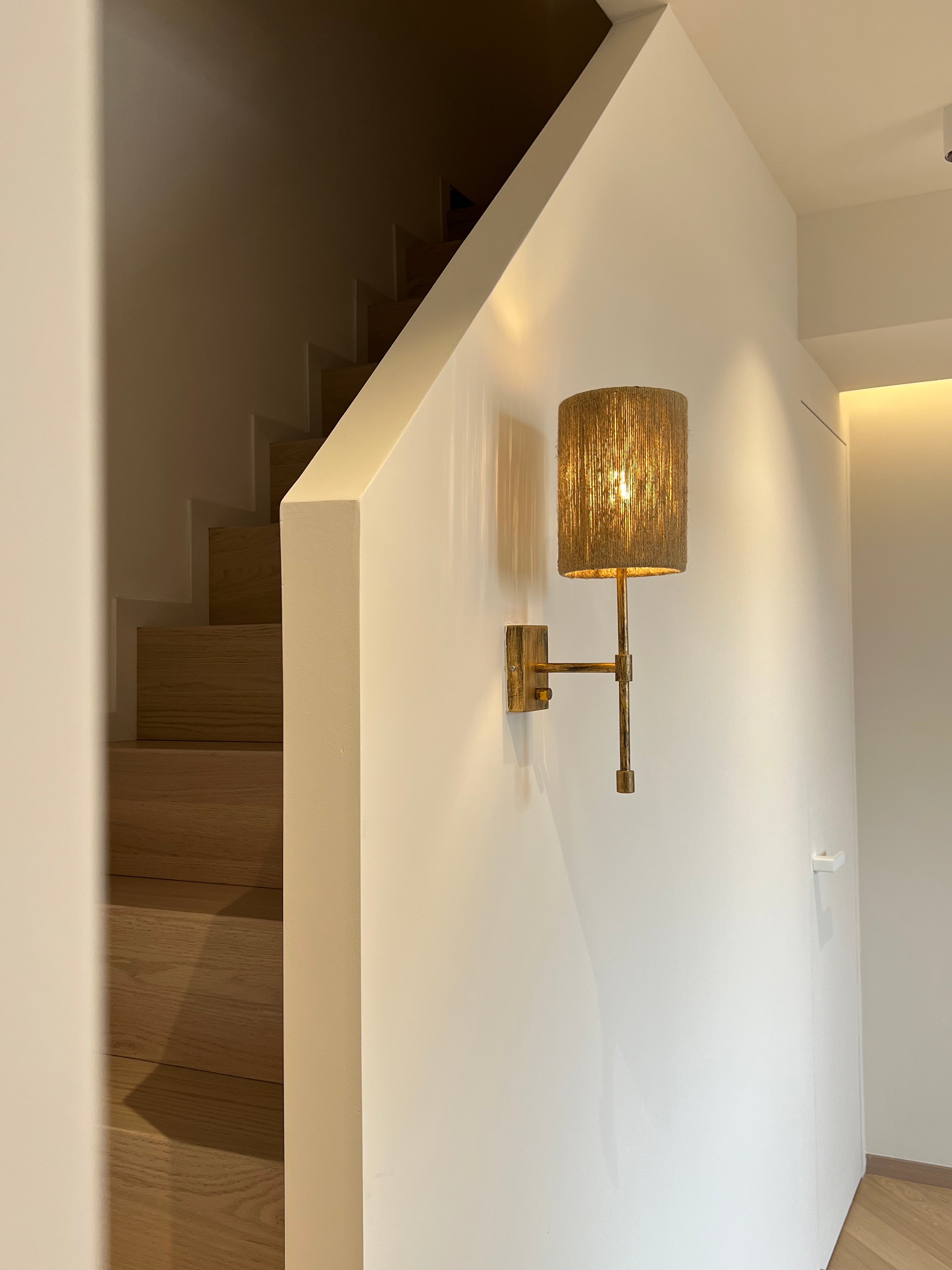 Eirikuvyo Modern Minimalist Metal Fabric Wall Lamp - Lamp Copper