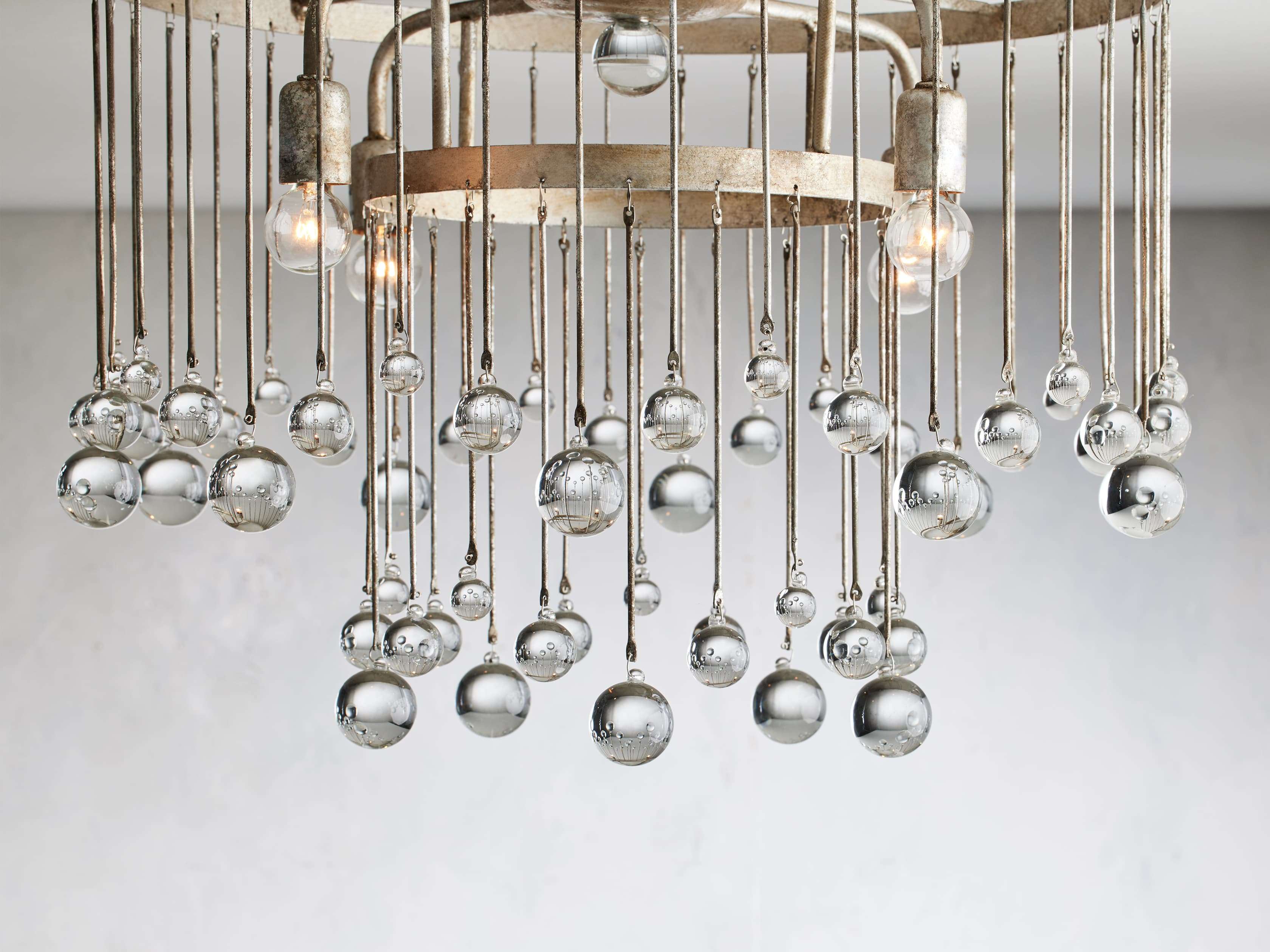 Fljotuvyo Postmodern Luxury Brass Crystal Flush Mount Ceiling Lamp
