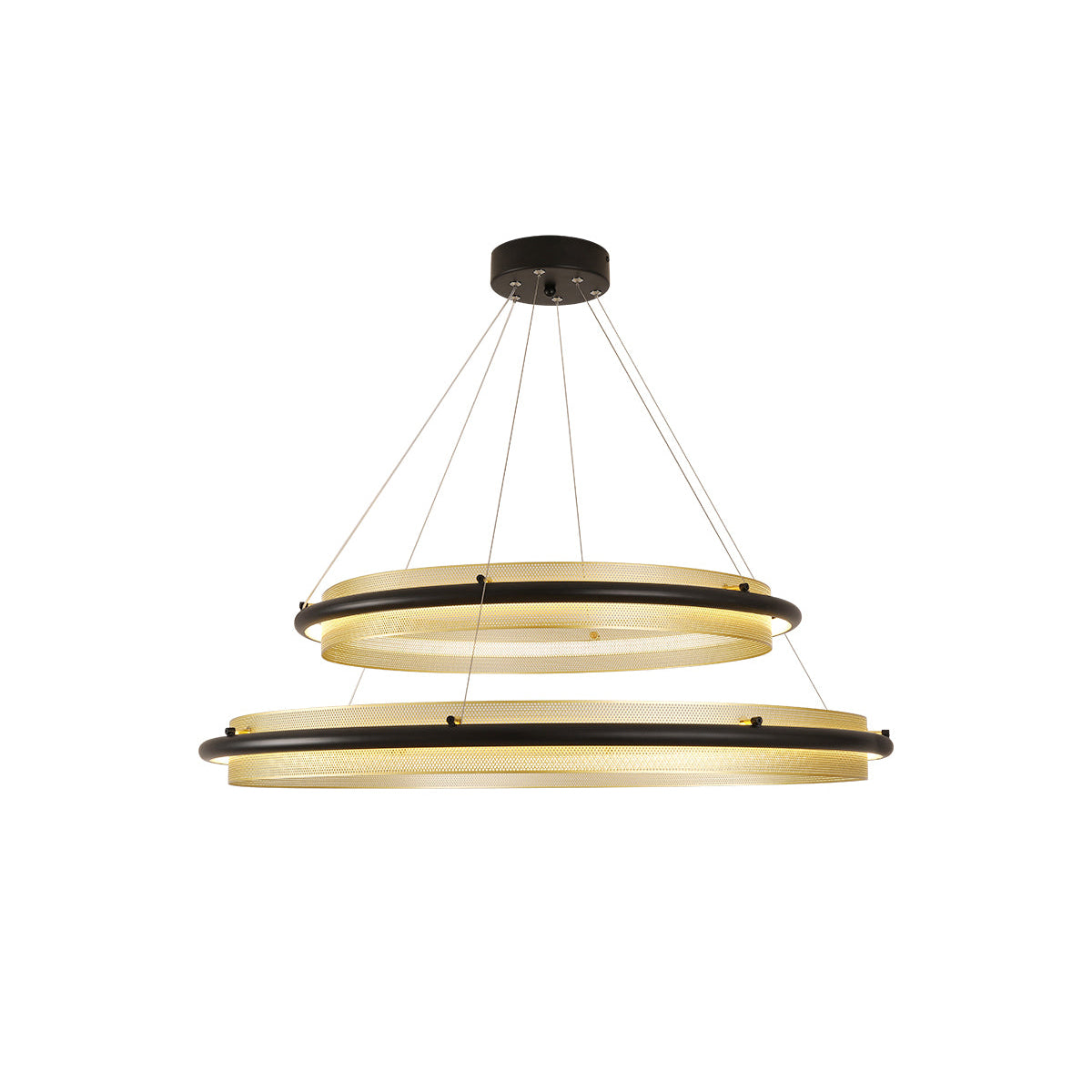 Himinuvyo Modern Minimalist LED Acrylic Metal Chandelier