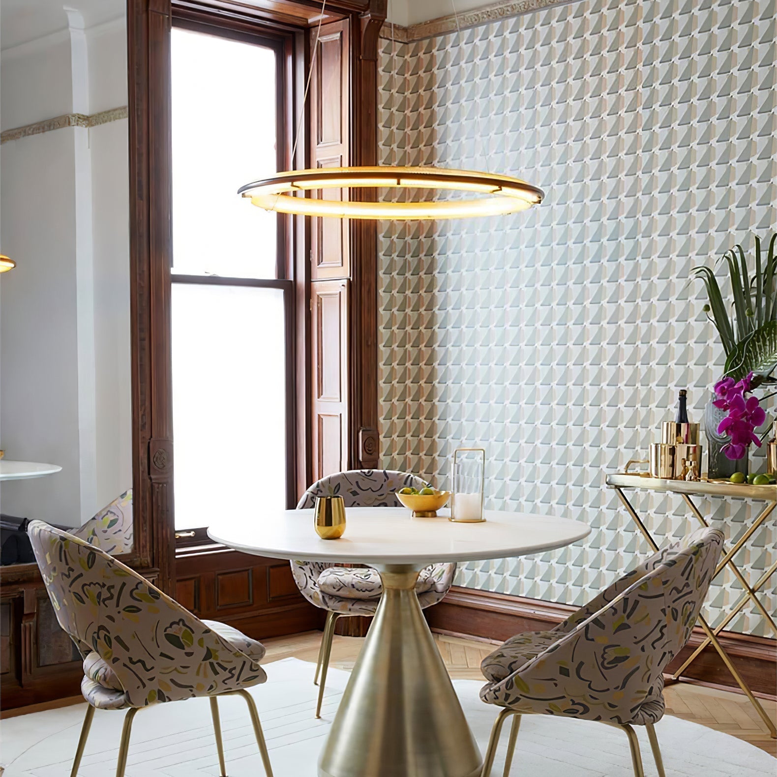 Himinuvyo Modern Minimalist LED Acrylic Metal Chandelier