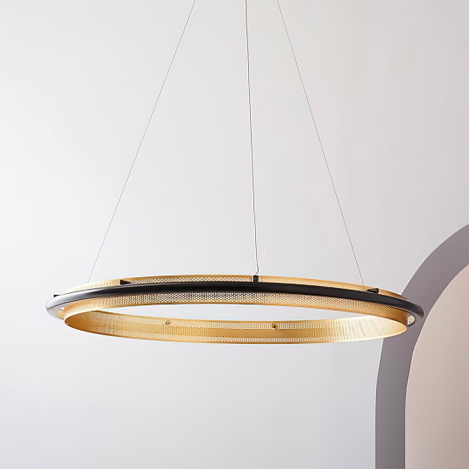 Himinuvyo Modern Minimalist LED Acrylic Metal Chandelier