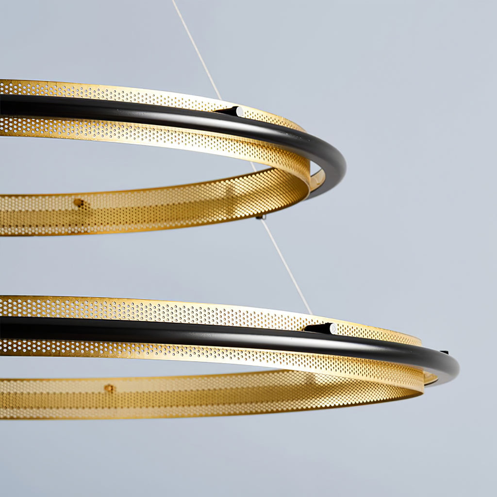 Himinuvyo Modern Minimalist LED Acrylic Metal Chandelier