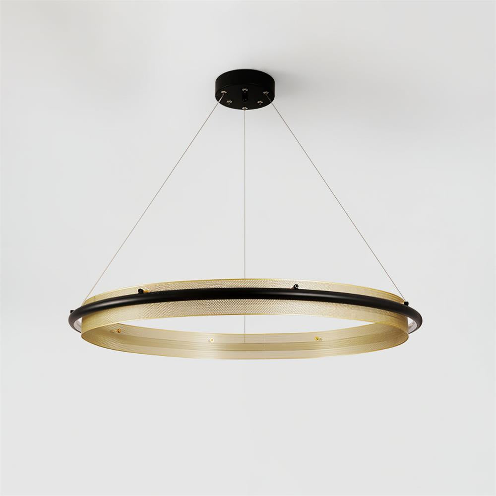 Himinuvyo Modern Minimalist LED Acrylic Metal Chandelier