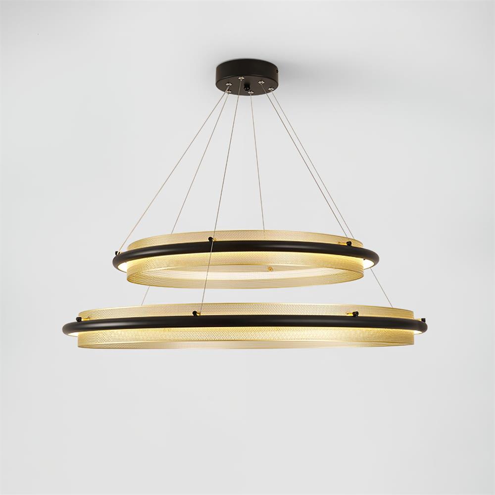 Himinuvyo Modern Minimalist LED Acrylic Metal Chandelier