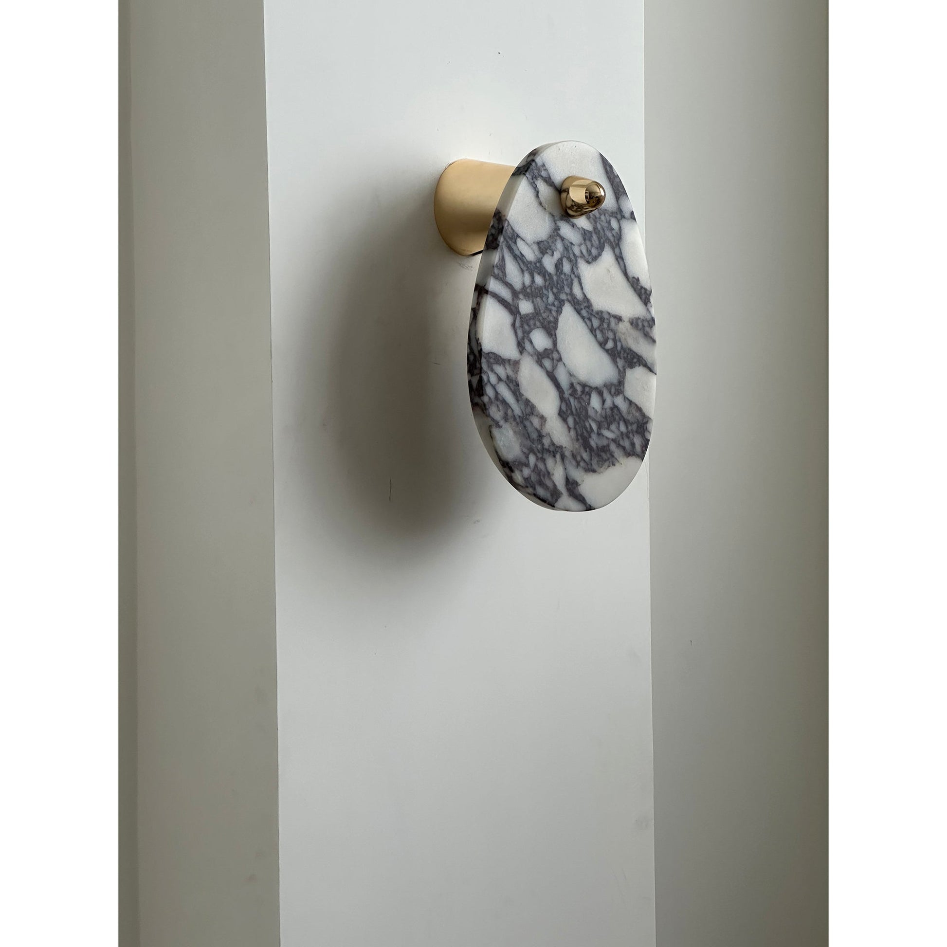 Norduvys Modern Luxurious Metal Marble Wall Lamp - Lamp Copper