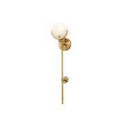 Ljomuvyo Modern Minimalist Brass Alabaster Sconce Wall Lamp - Lamp Copper