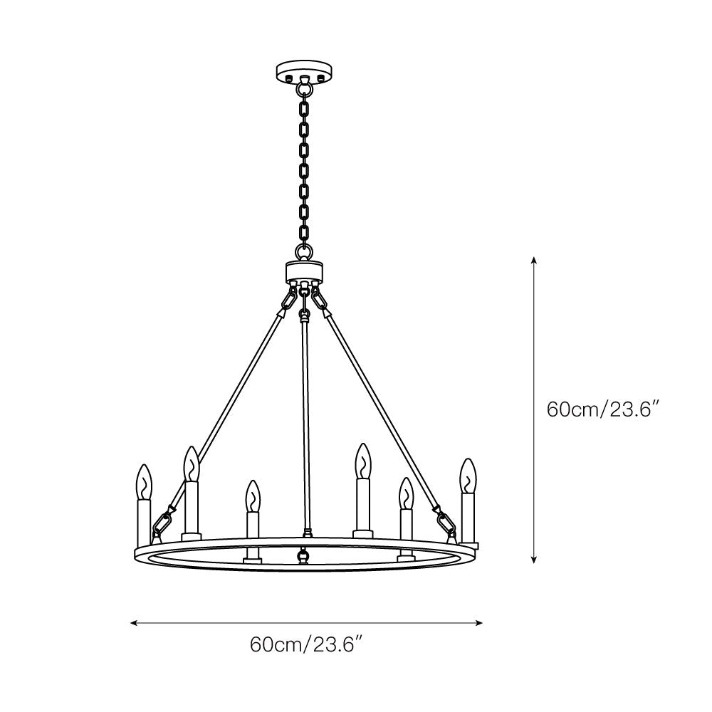 Mjolkuvyo Modern Minimalist Metal Chandelier