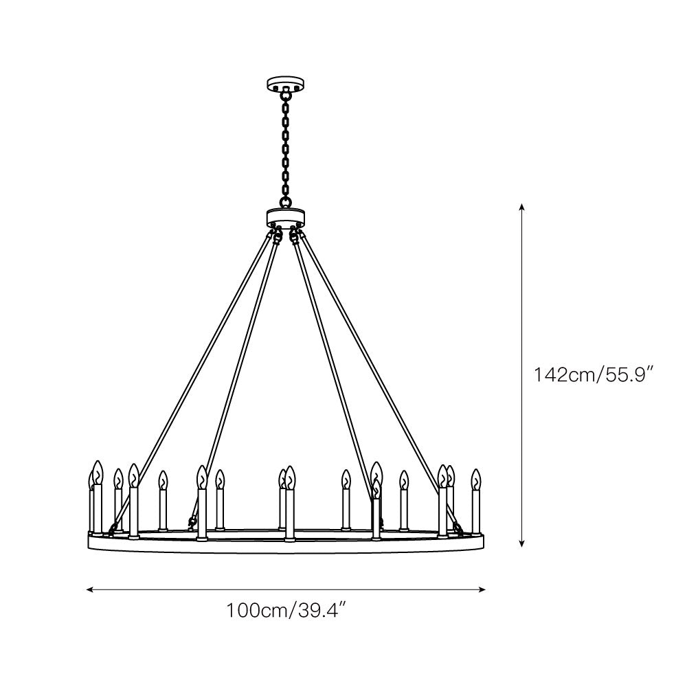 Mjolkuvyo Modern Minimalist Metal Chandelier