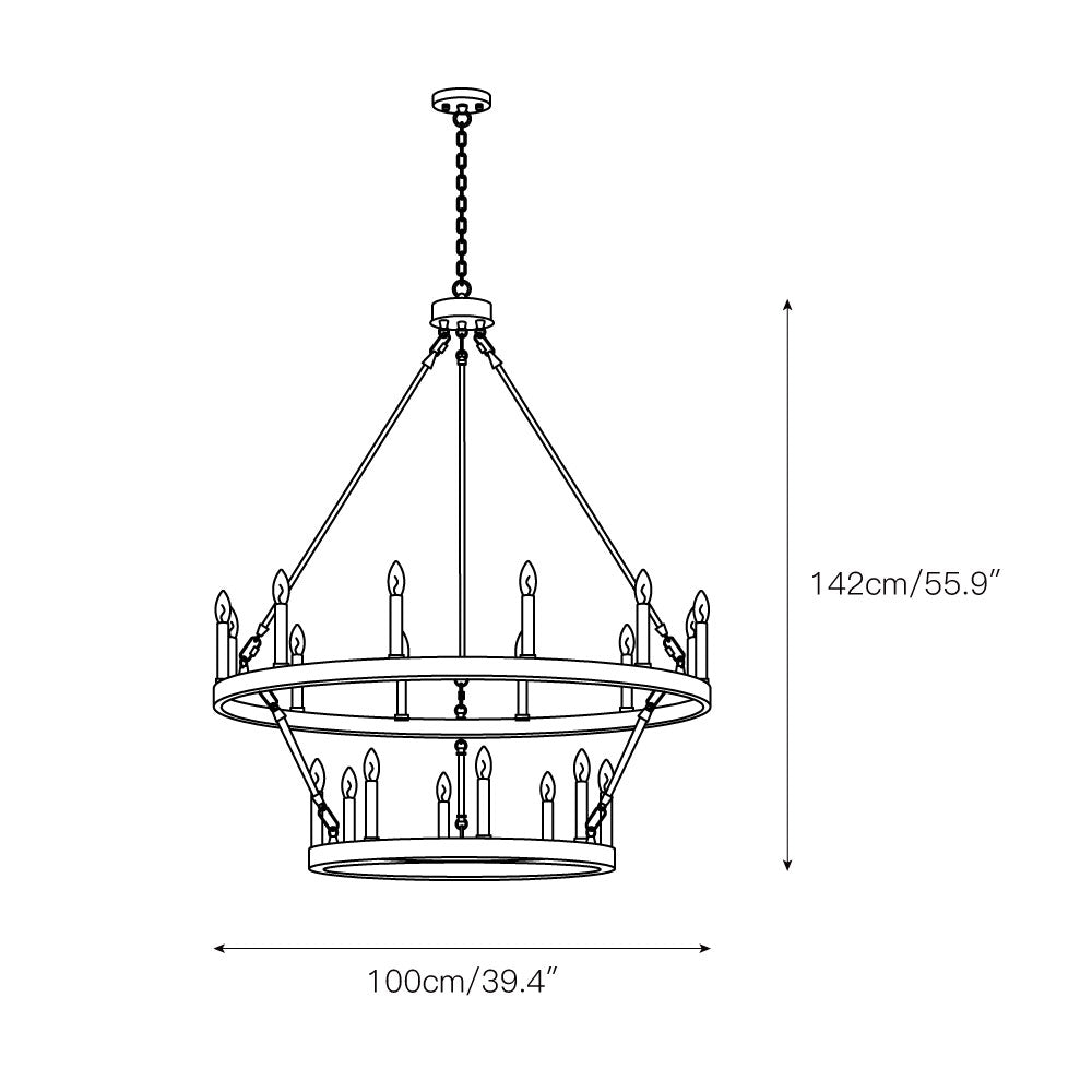 Mjolkuvyo Modern Minimalist Metal Chandelier