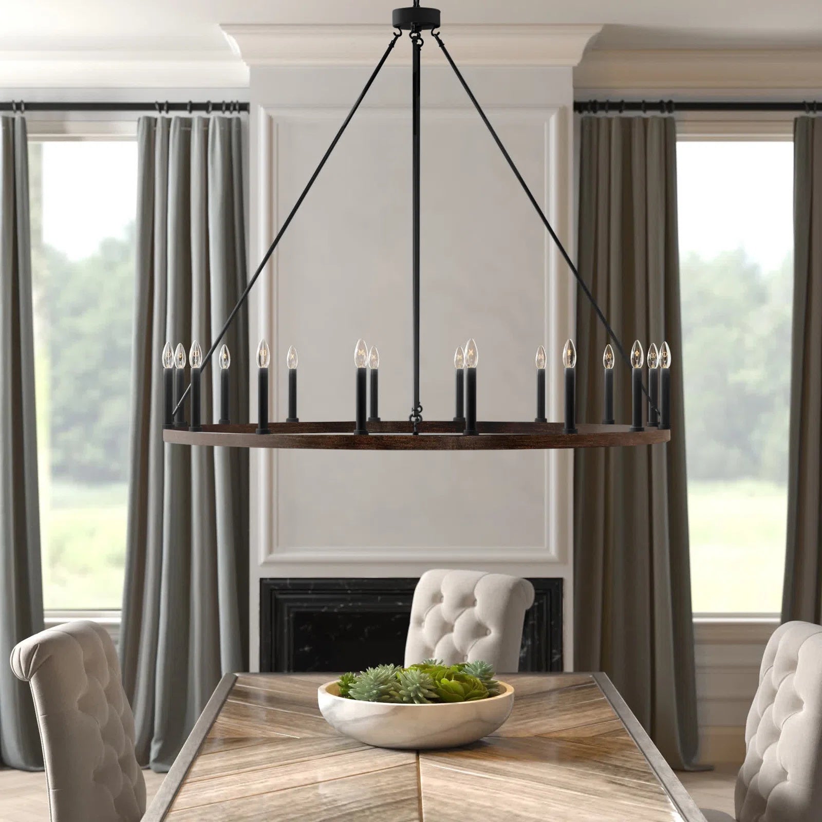 Mjolkuvyo Modern Minimalist Metal Chandelier