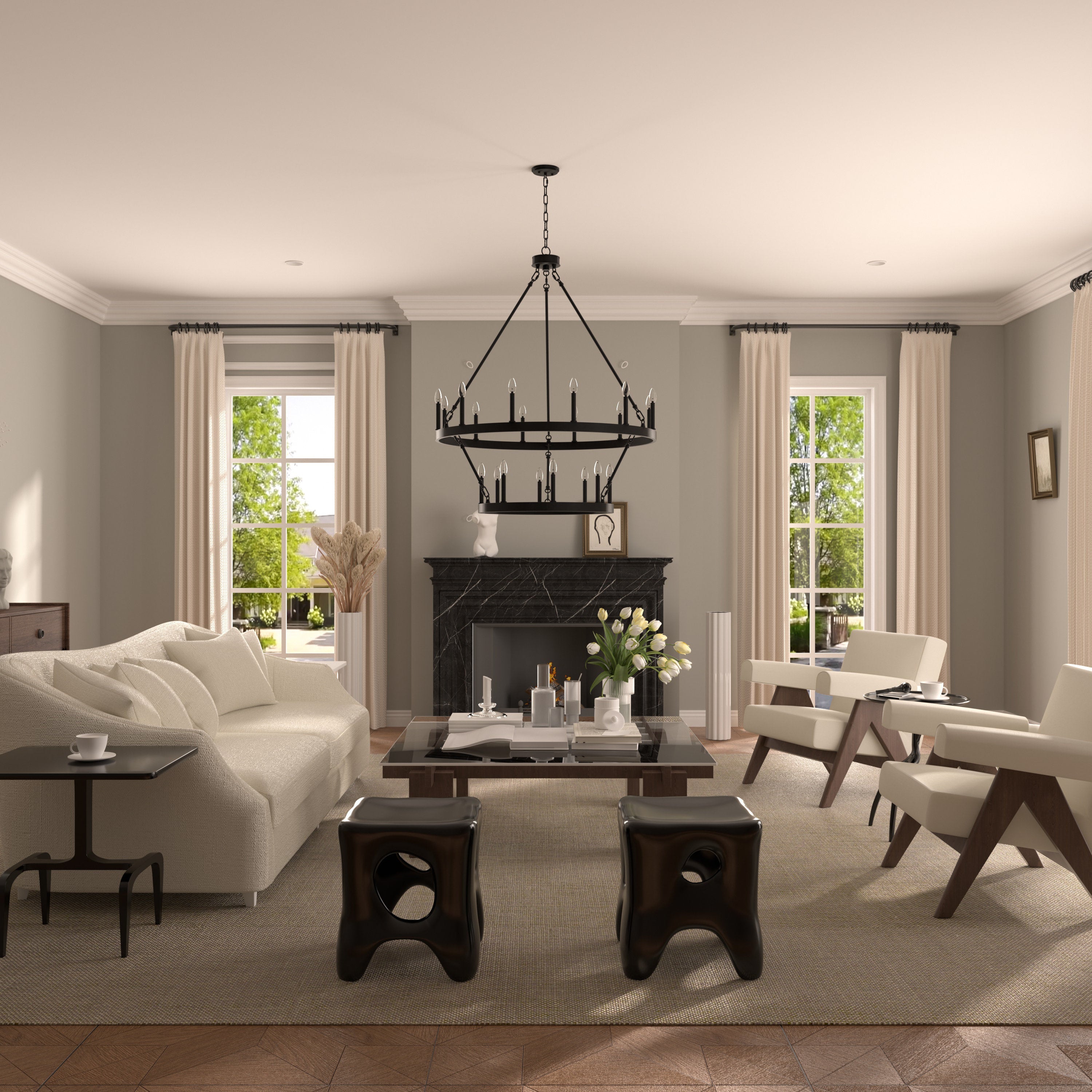Mjolkuvyo Modern Minimalist Metal Chandelier