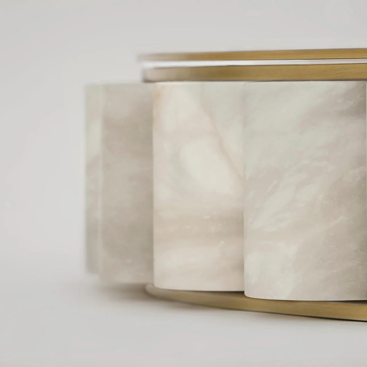 Sifuvyh Postmodern Luxury Stainless Alabaster Chandelier