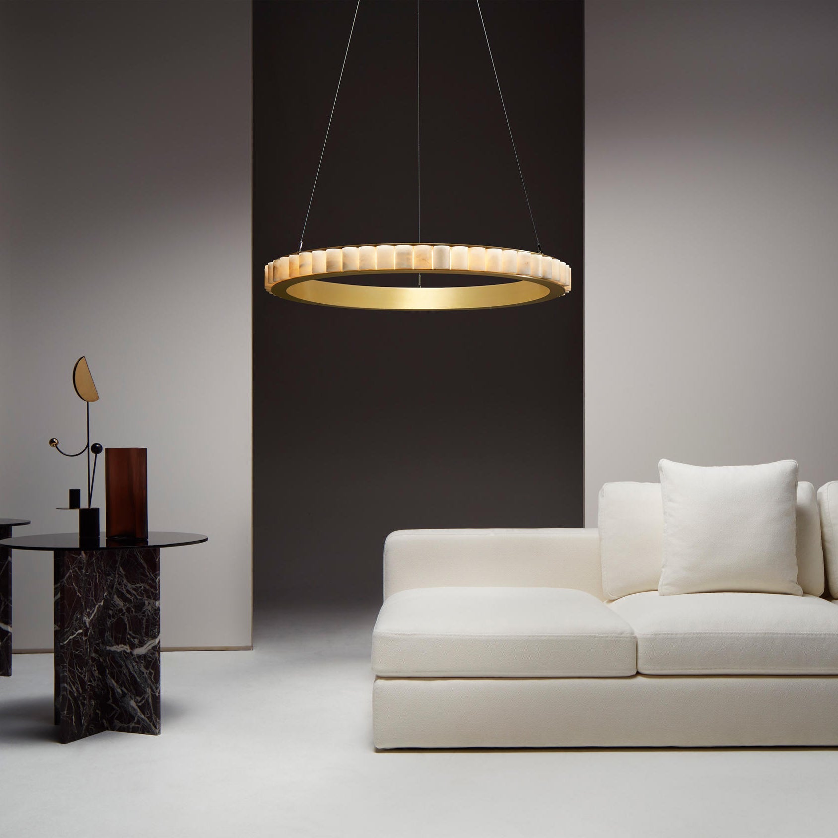 Sifuvyh Postmodern Luxury Stainless Alabaster Chandelier