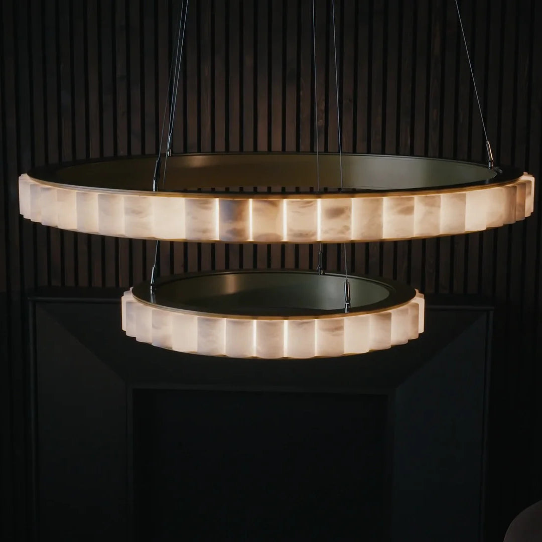 Sifuvyh Postmodern Luxury Stainless Alabaster Chandelier