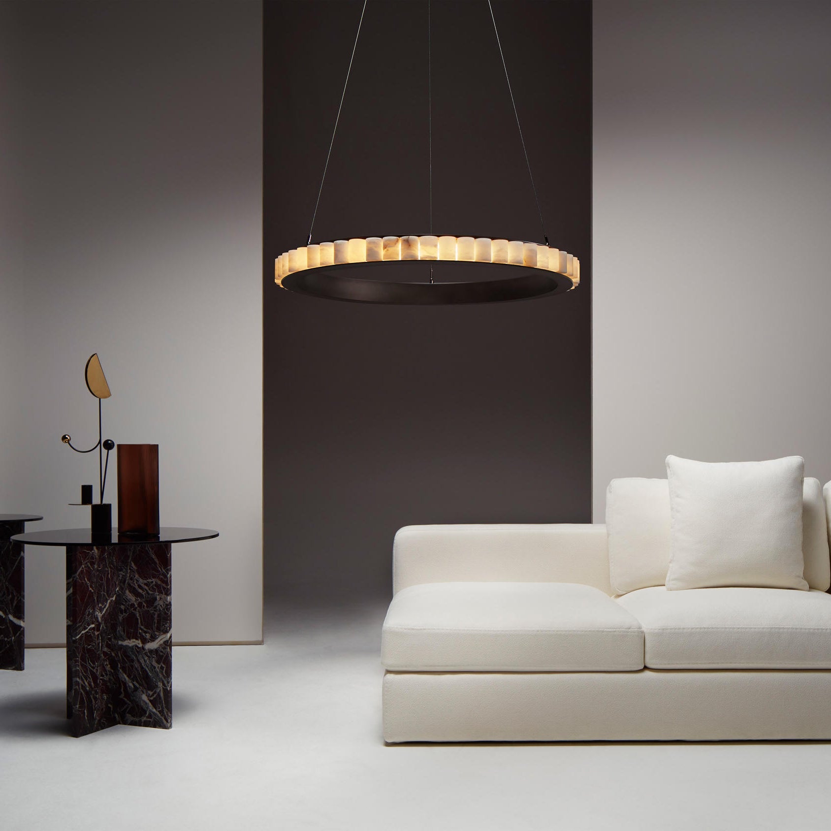 Sifuvyh Postmodern Luxury Stainless Alabaster Chandelier