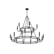Xenuvyh Modern Minimalist Vintage Industrial Metal Chandelier