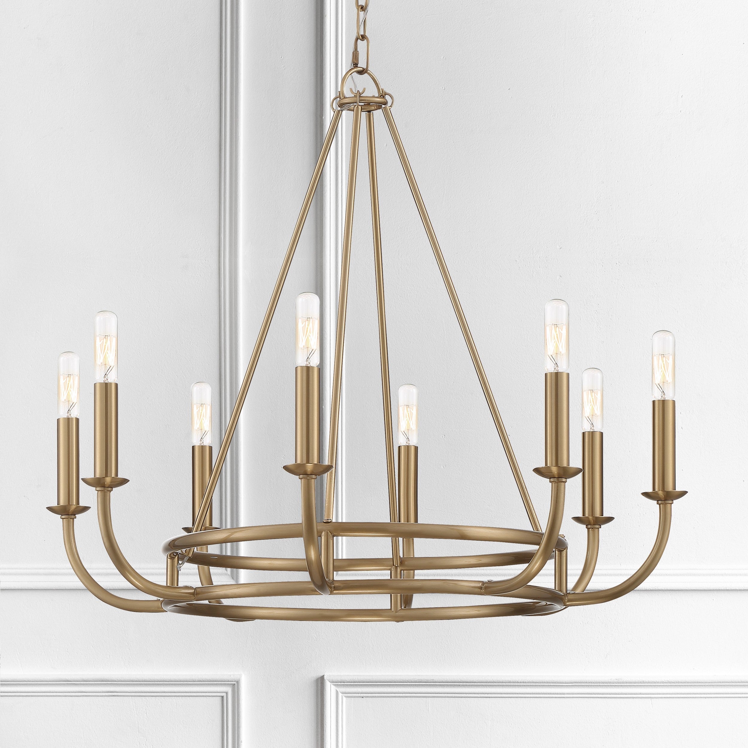 Xenuvyh Modern Minimalist Vintage Industrial Metal Chandelier